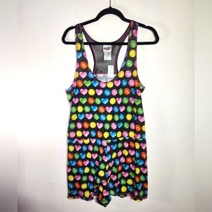 M&M's heart & lentil romper